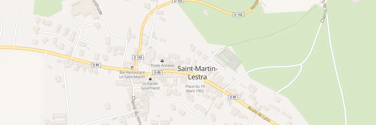 Plan du 705 Rte de Lyon à Saint-Martin-Lestra