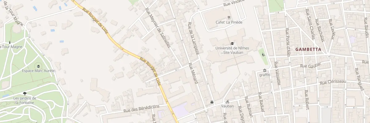 Plan du 2B Rue d’Albenas à Nîmes