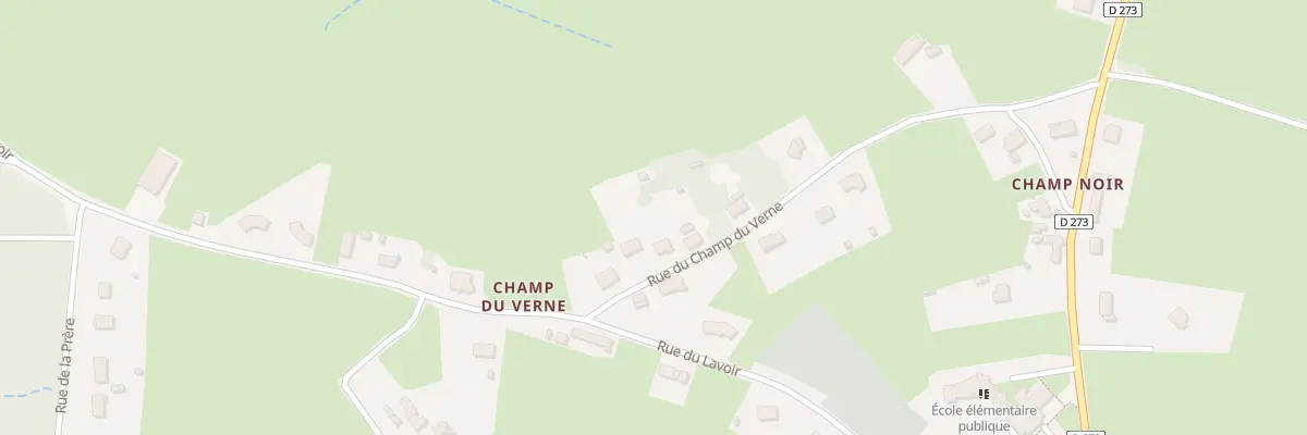 Plan du 14 Rue du Champ du Verne à Pouilloux
