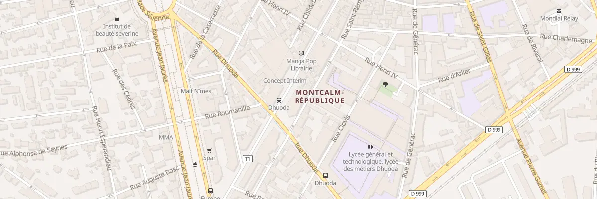 Plan du 81 Rue de la République à Nîmes
