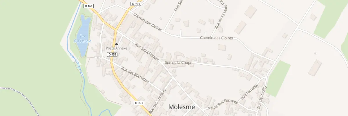 Plan du 2 Rue de la Chope à Molesme