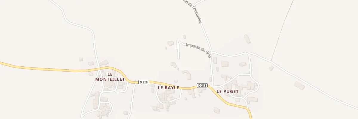 Plan du 5214 Che de Coucarière à Belvézet