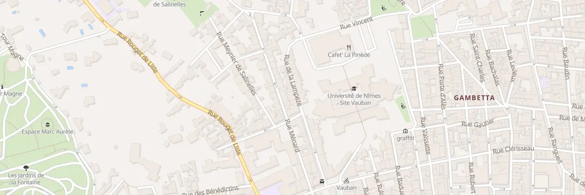 Plan du 15 Rue de la Lampèze à Nîmes