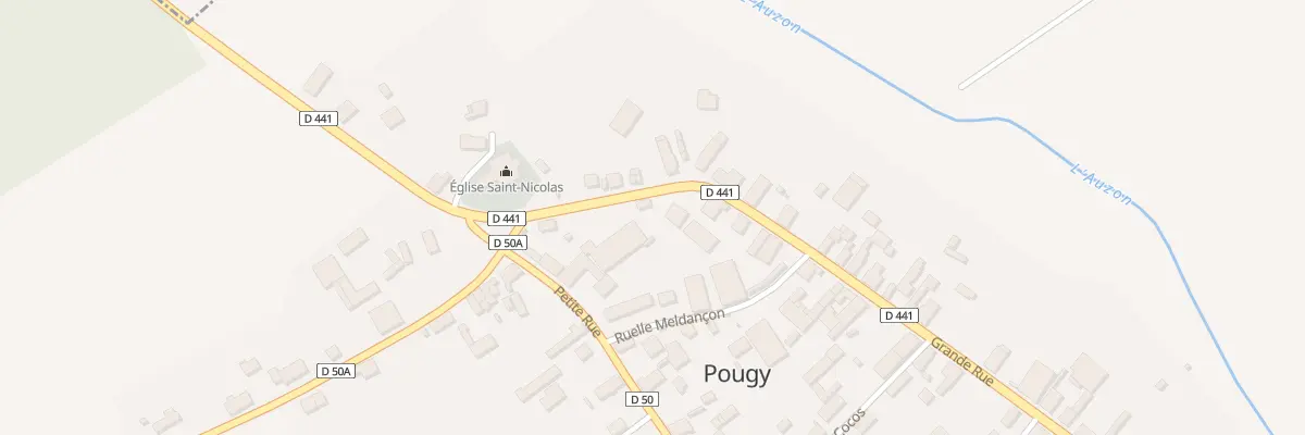 Plan du 8 Rue Grande Rue à Pougy