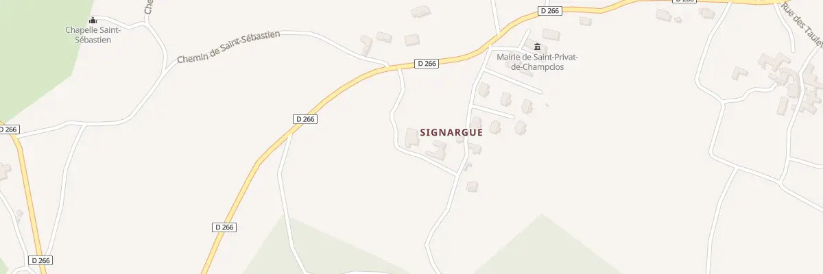 Plan du 226 Che de Signargues à Saint-Privat-de-Champclos