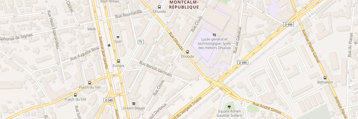 Plan du 7 Rue Clovis à Nîmes