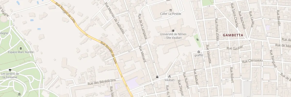 Plan du 20 Rue Ménard à Nîmes