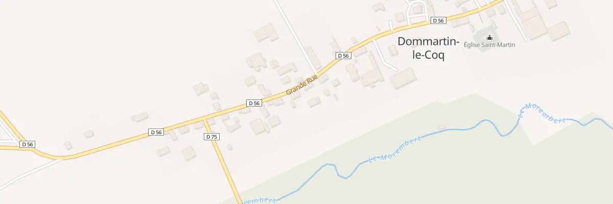 Plan du 12 Grande Rue à Dommartin-le-Coq
