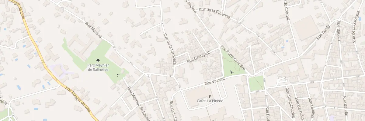 Plan du 1 Rue Grangent à Nîmes