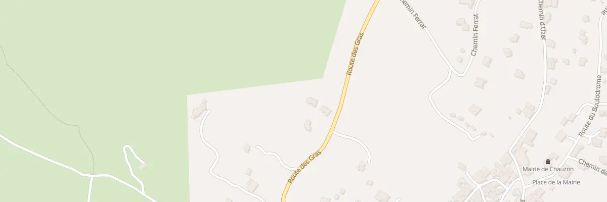 Plan du 575A Rte des Gras à Chauzon