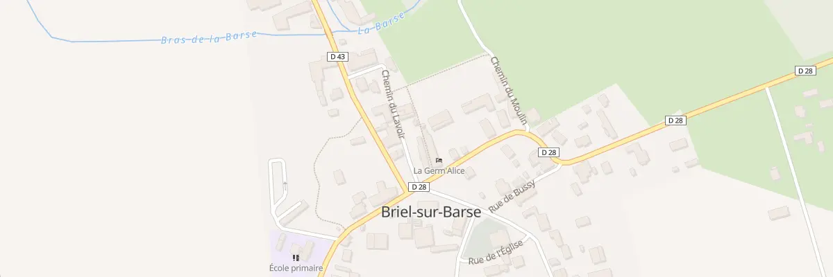 Plan du 1 Rte de Villy En Trodes à Briel-sur-Barse