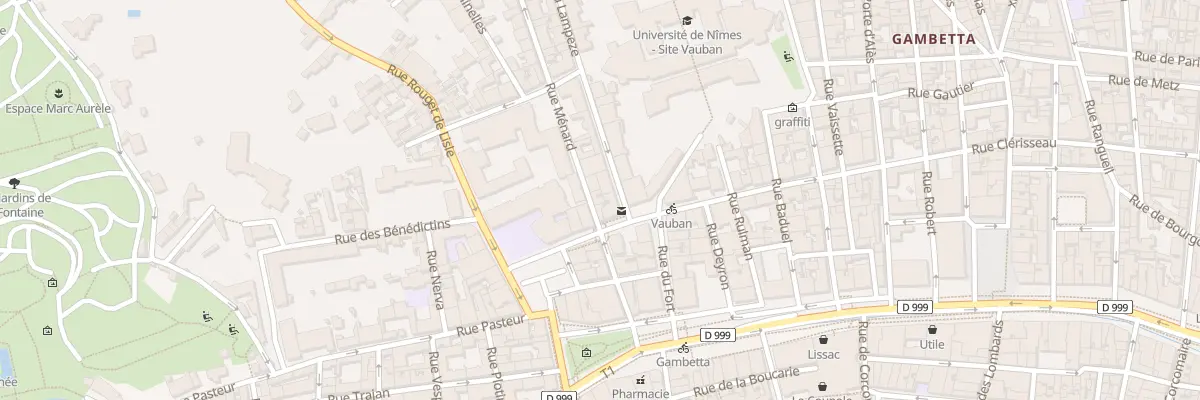 Plan du 10 Rue Ménard à Nîmes