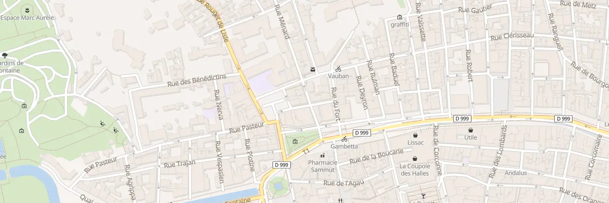 Plan du 3 Rue Ménard à Nîmes