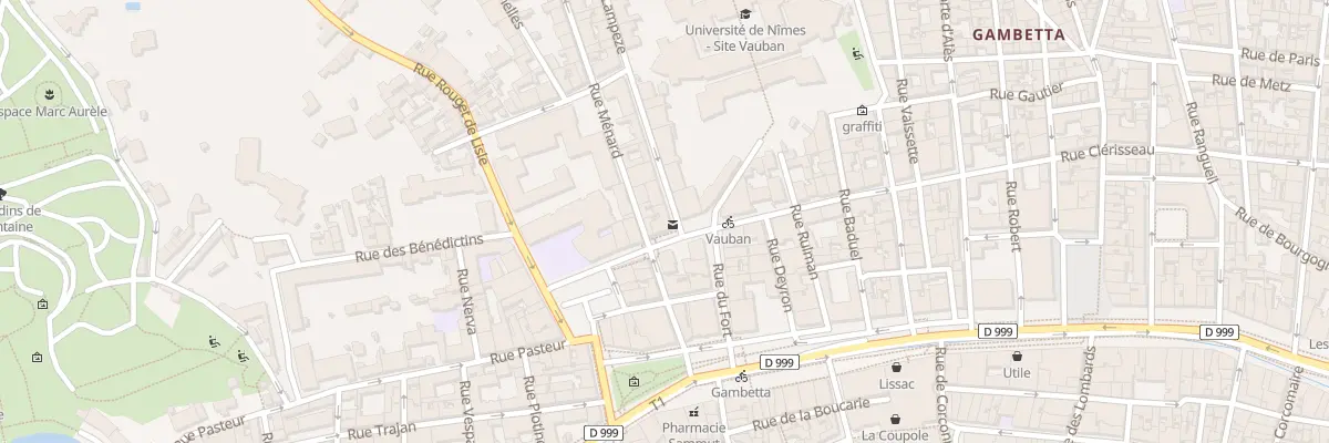 Plan du 1 Rue de la Lampèze à Nîmes