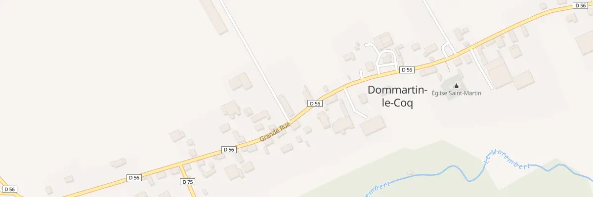 Plan du 11 Grande Rue à Dommartin-le-Coq