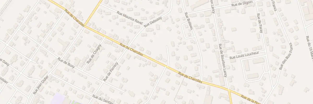 Plan du 59 Rue de Charolles à Montceau-les-Mines