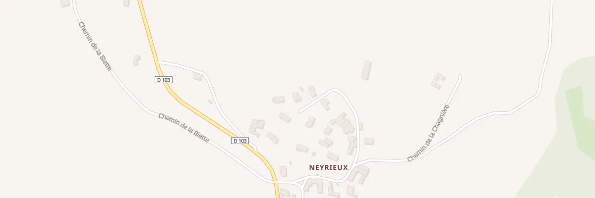 Plan du 443 All de Neyrieux à Virigneux