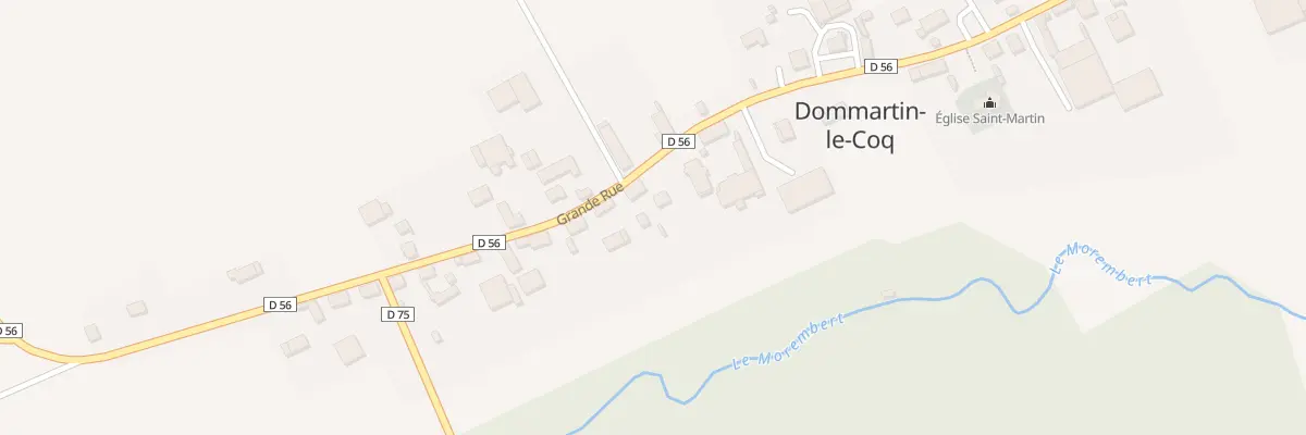 Plan du 14 Grande Rue à Dommartin-le-Coq