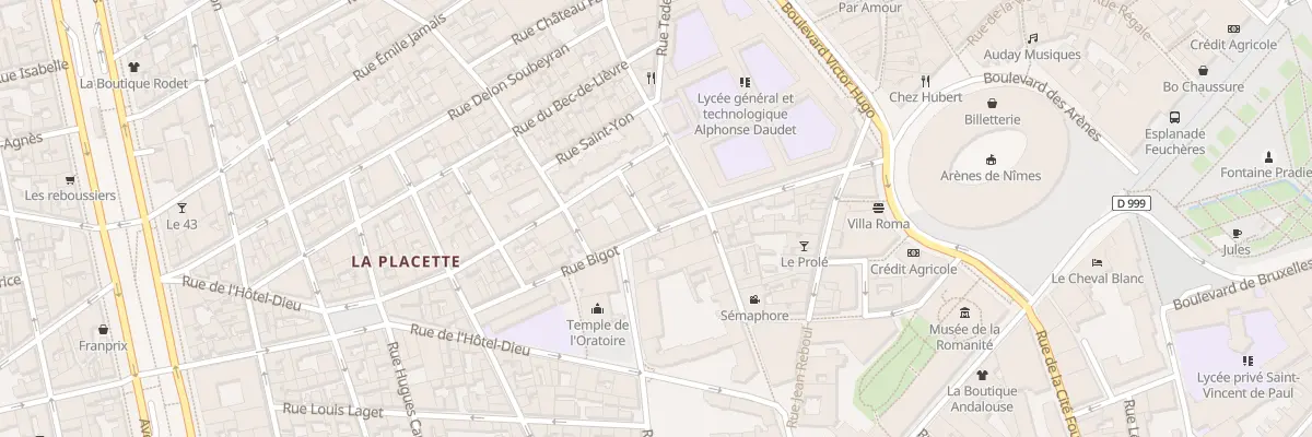 Plan du 2 Rue Traucat à Nîmes
