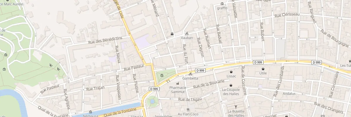 Plan du 2 Rue Ménard à Nîmes
