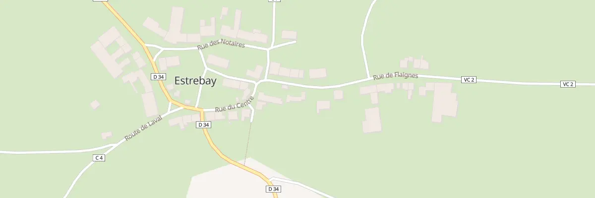 Plan du 2 Rue de Flaignes à Estrebay