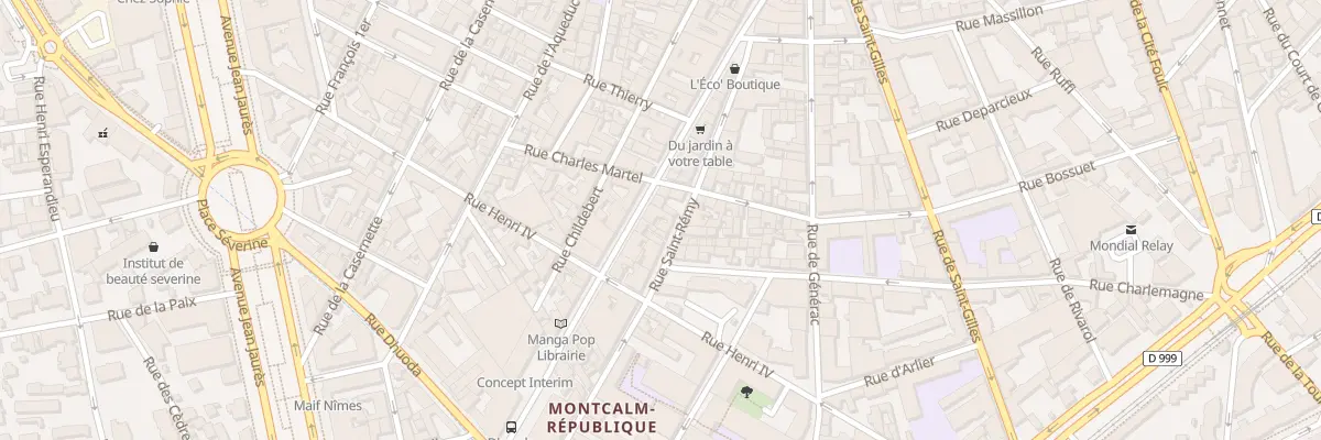 Plan du 55 Rue de la République à Nîmes