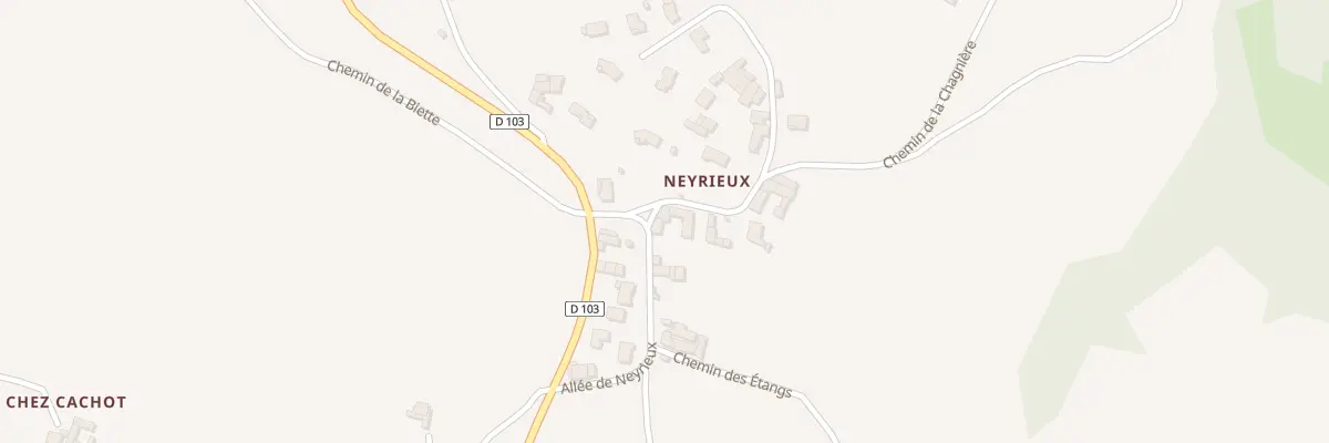 Plan du 188 All de Neyrieux à Virigneux