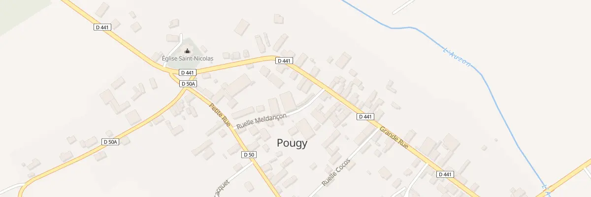 Plan du 14 Rue Grande Rue à Pougy