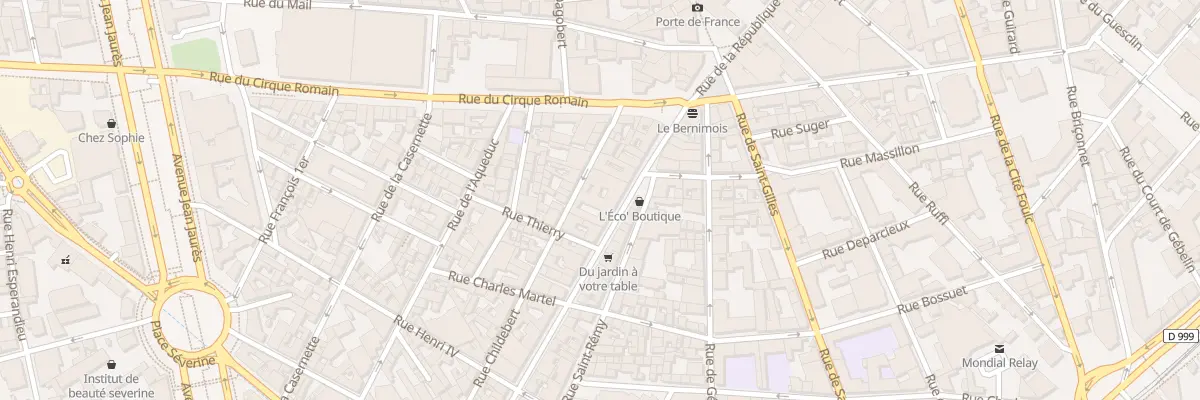 Plan du 34 Rue de la République à Nîmes