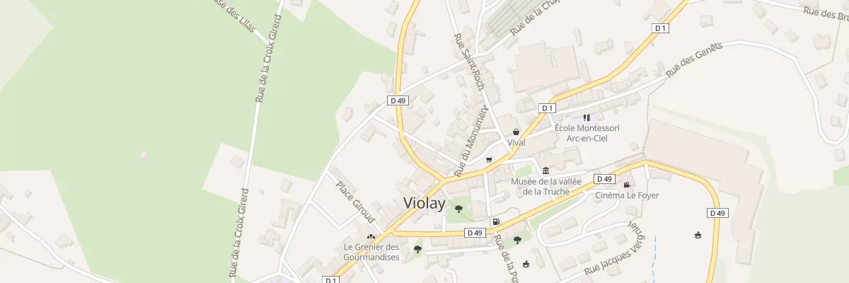 Plan du 5400 Le Bourg Nord à Violay