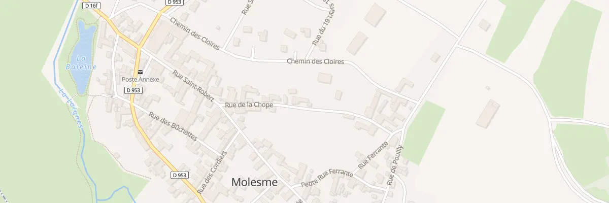 Plan du 12 Rue de la Chope à Molesme