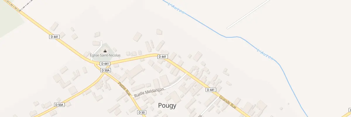 Plan du 21 Rue Grande Rue à Pougy