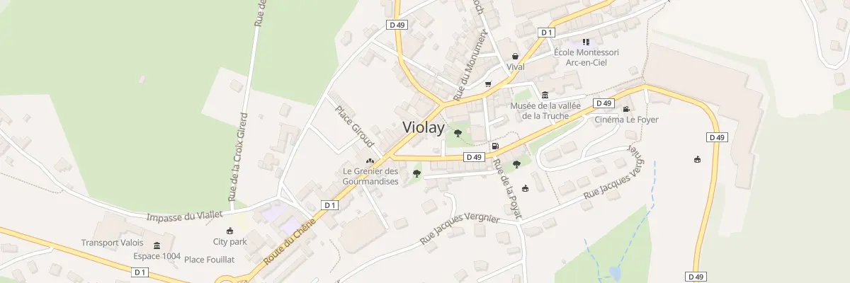 Plan du 39 Rte du Chene à Violay