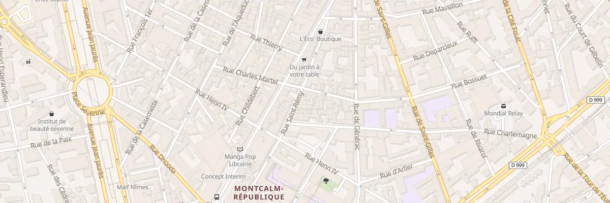 Plan du 25 Rue Saint-Rémy à Nîmes