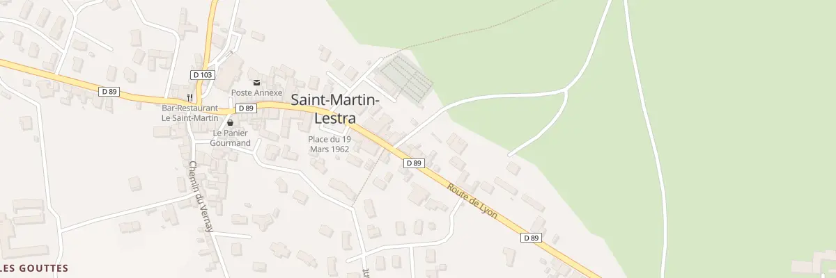 Plan du 835 Rte de Lyon à Saint-Martin-Lestra