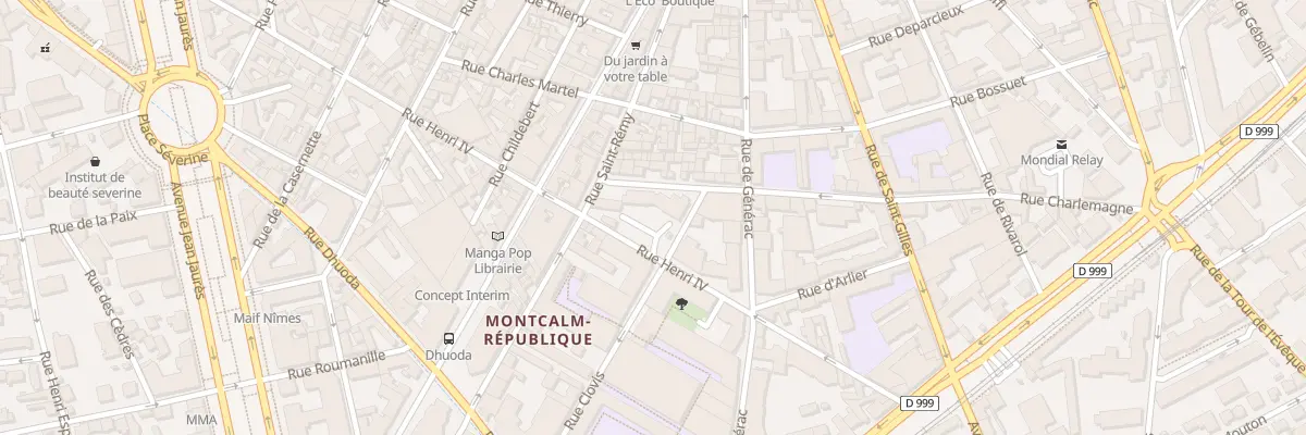 Plan du 4 Rue Clovis à Nîmes