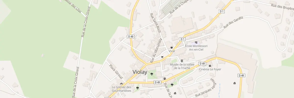 Plan du 5402 Pl du Monument à Violay