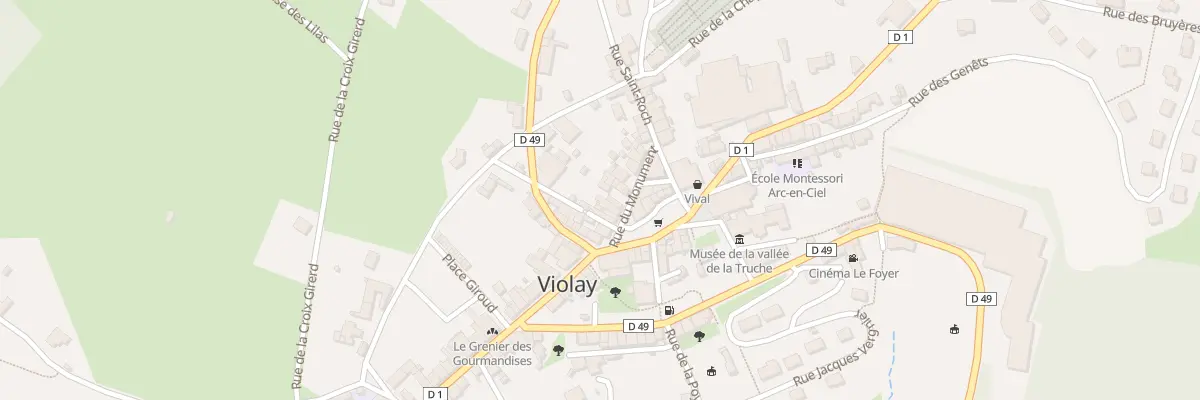 Plan du 25 Pl du Monument à Violay
