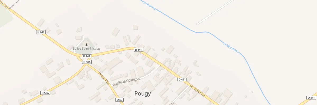 Plan du 23 Grande Rue à Pougy