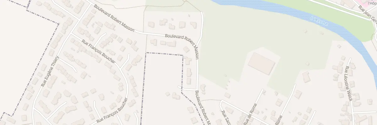 Plan du 49 Bd Robert Masson à Rethel