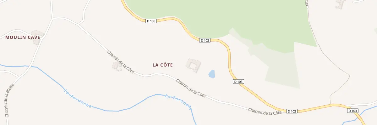 Plan du 401 Che de la Côte à Virigneux