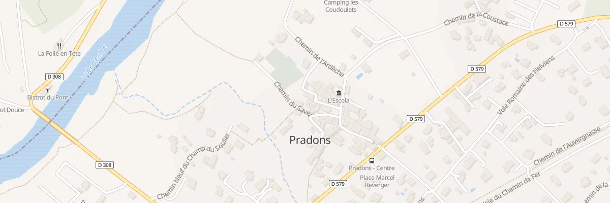Plan du 75 Rue de la Brassiere à Pradons