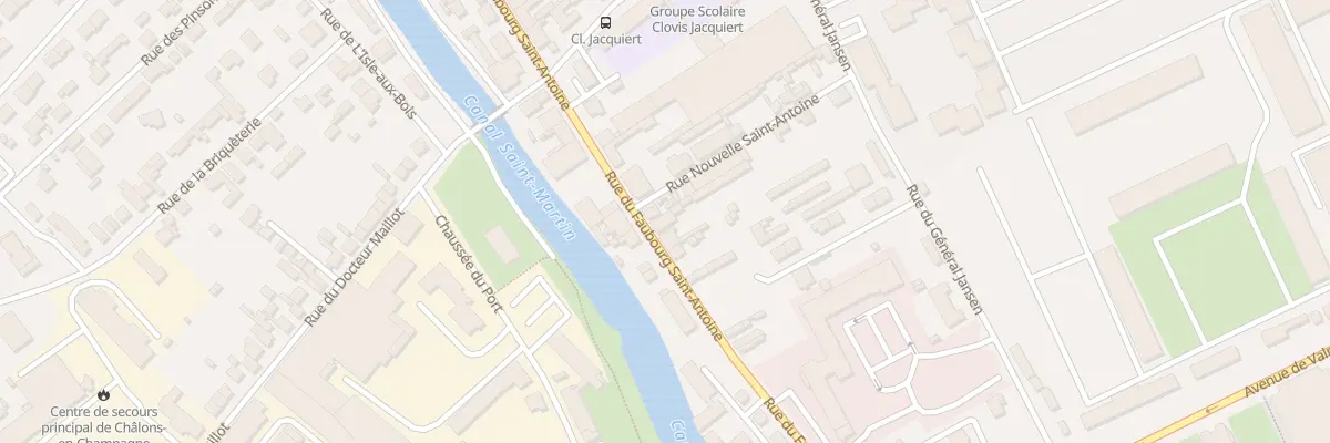 Plan du 44B Rue du Fbg Saint Antoine à Châlons-en-Champagne