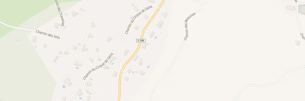 Plan du 485 Rte des Blaches à Chauzon