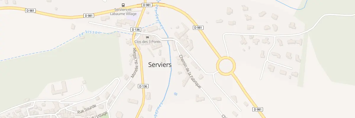 Plan du 1 Che de la Fabrique à Serviers-et-Labaume