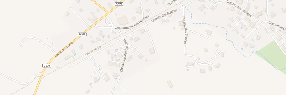 Plan du 65 Che de Montselgues à Pradons