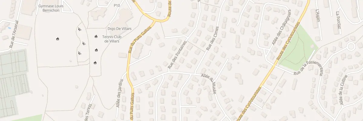 Plan du 33 Rue des Fontaines à Villars