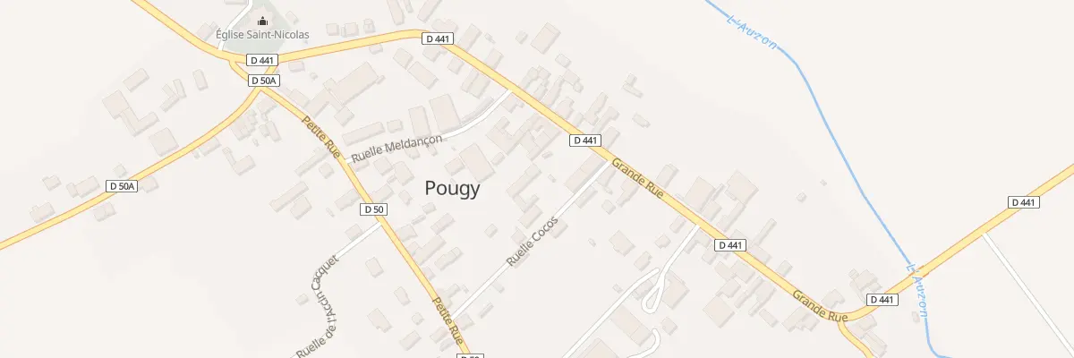 Plan du 20 Rue Grande Rue à Pougy