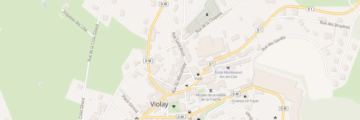 Plan du 5413 Le Bourg Nord à Violay