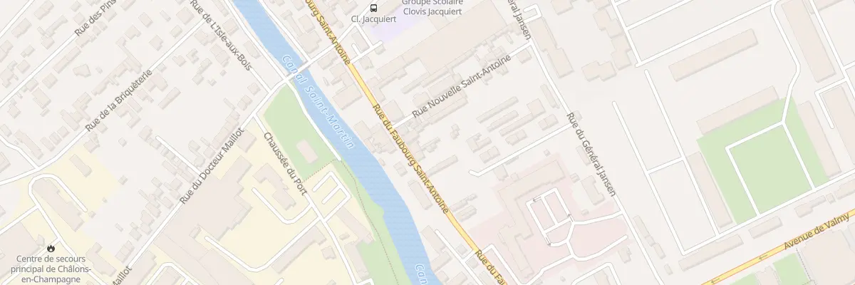 Plan du 44 Rue du Fbg Saint Antoine à Châlons-en-Champagne